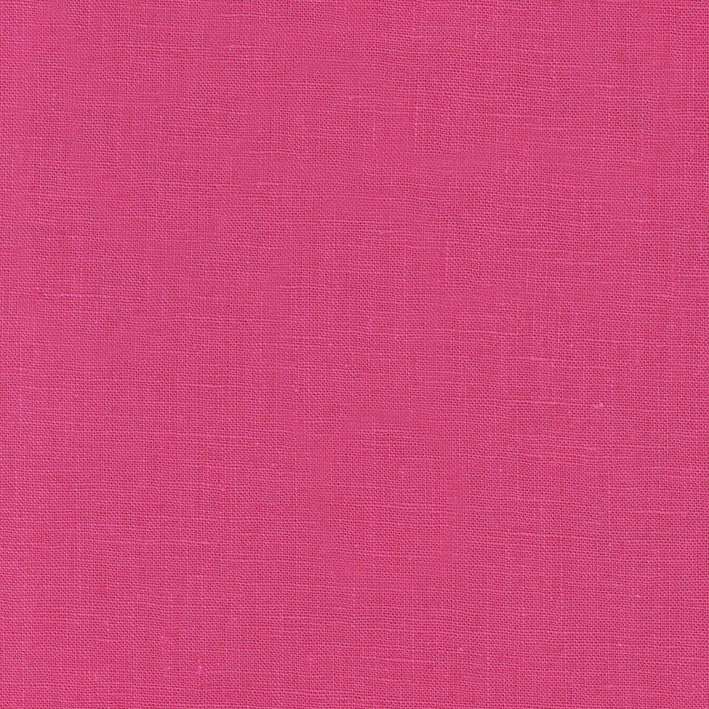 REMNANT 2yds Essex Cotton/Linen Blend - Hot Pink