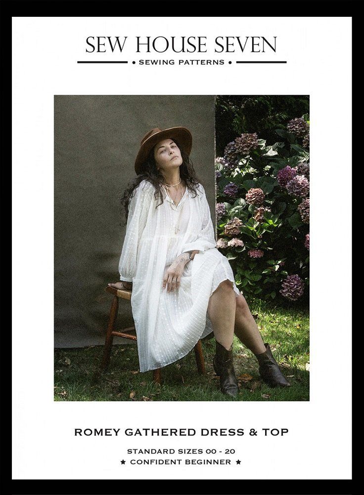 Romey Gathered Dress / Top - Sizes 0-20 - Sew House Seven