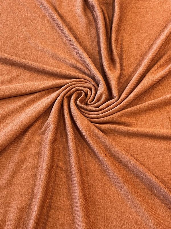 Rust Rayon / Cotton / Modal Blend Sweater Knit