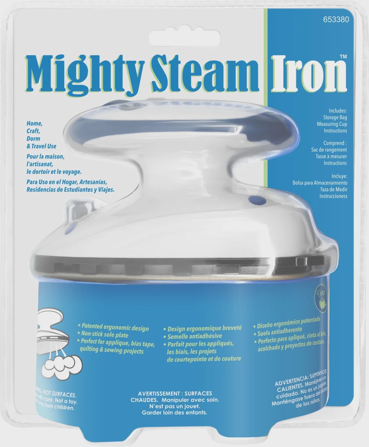 Mighty Steam Travel Iron Dritz