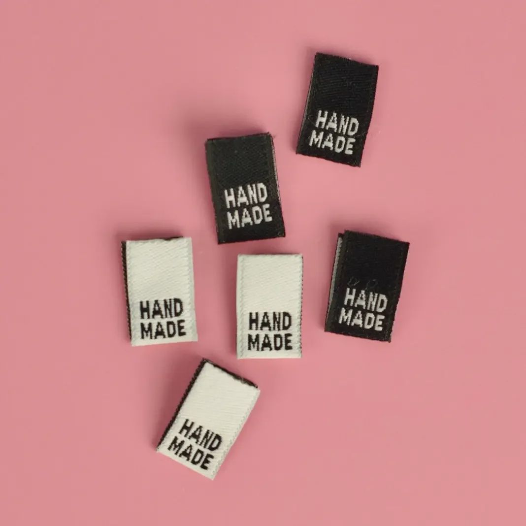 Mini Handmade Lables Woven Labels 6 pack Kati Cupcake