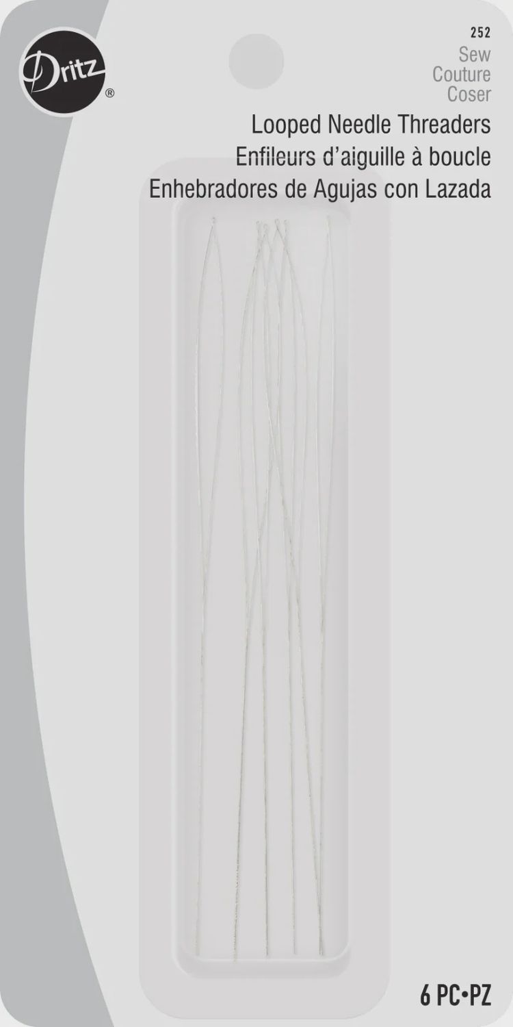 Needle Threader Looped Wire 6ct Dritz
