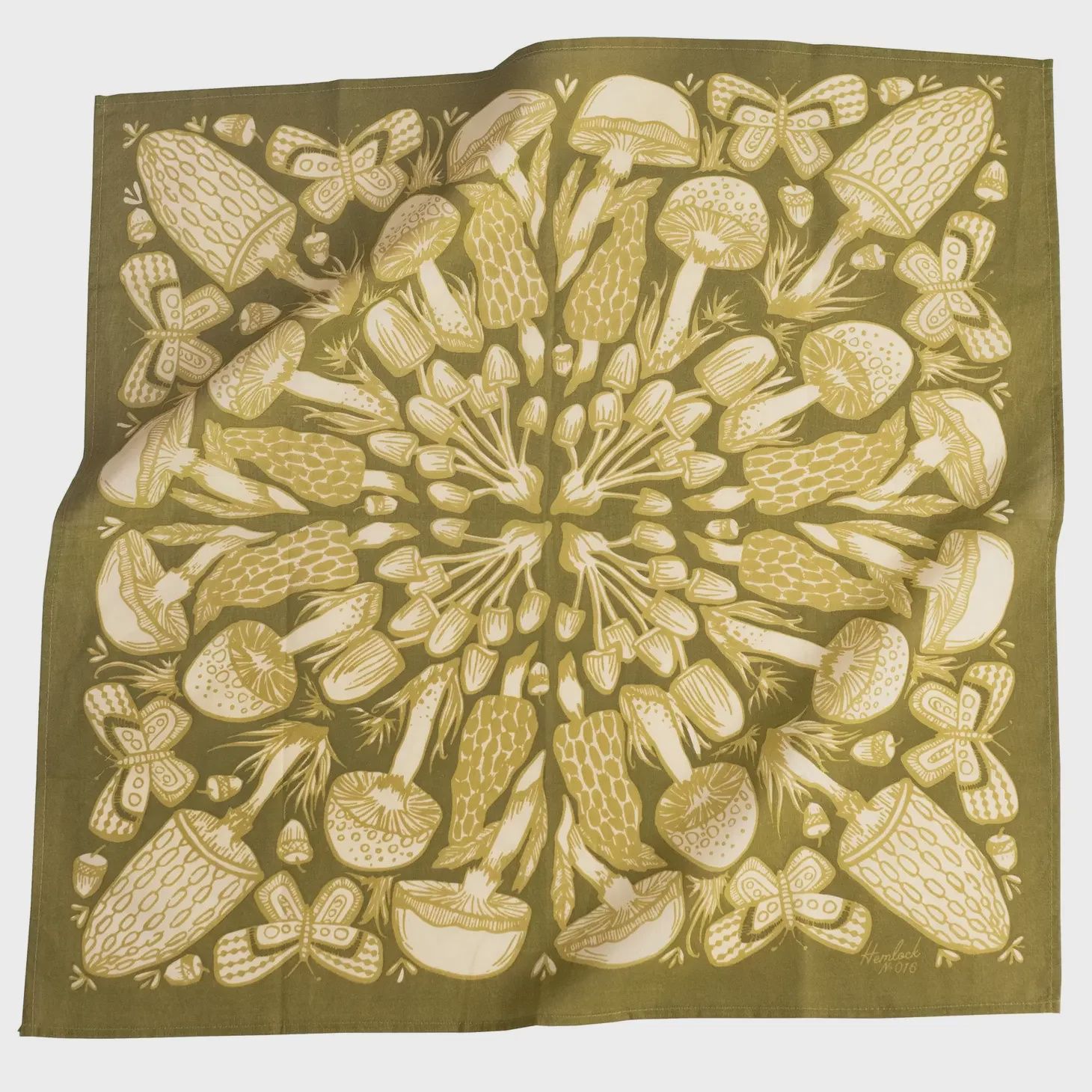 No. 016 Mushrooms Hemlock Bandana