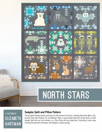 North Stars Quilt Pattern Elizabeth Hartman