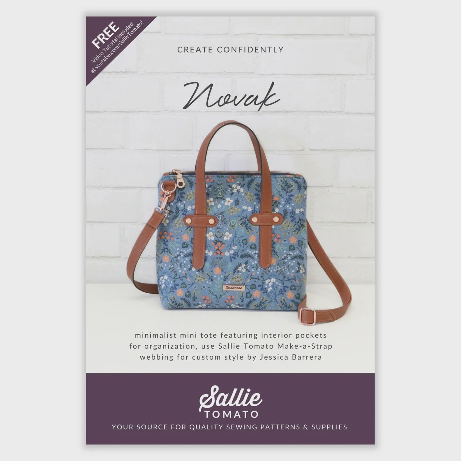 Novak Tote Pattern Sallie Tomato