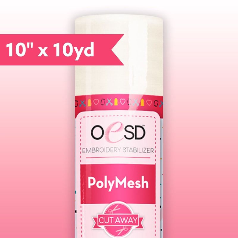 OESD PolyMesh CutAway White Embroidery Stabilizer