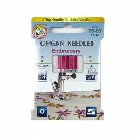 Organ Embroidery Machine Needles - Size 75-90