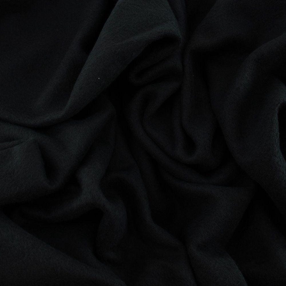 Organic Cotton Sweatshirt Fleece - Black