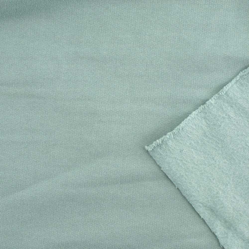 Organic Cotton Sweatshirt Fleece Mineral Green