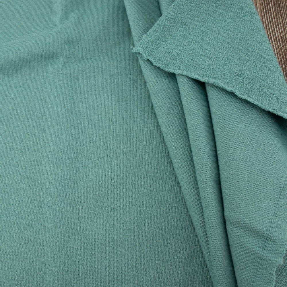 Organic Extra-Wide French Terry Knit - Sage Green