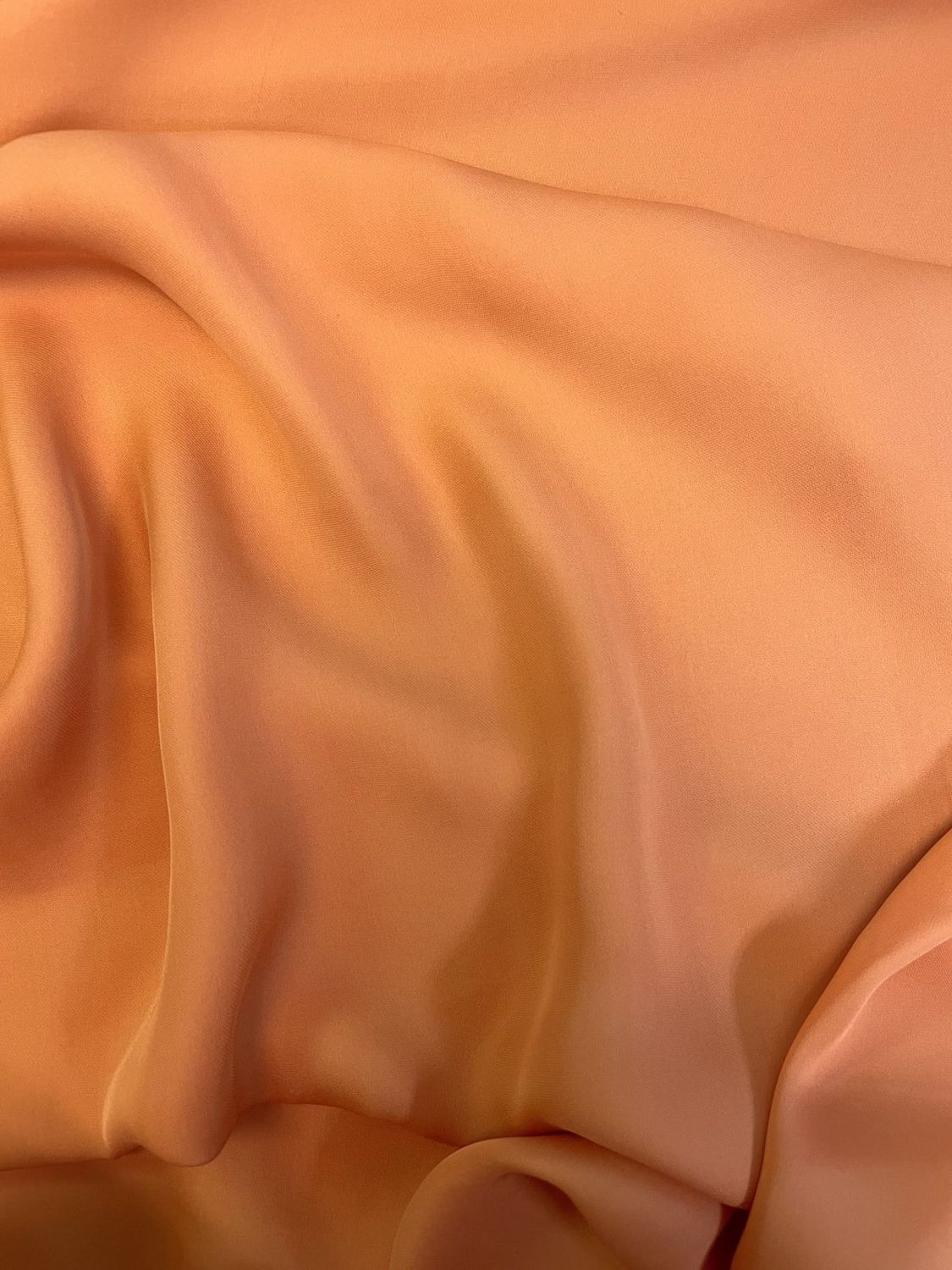 Peach Chiffon Silk Deadstock