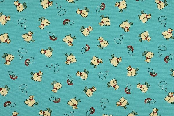 Rainbow and Duck Japanese Import Waterproof Cotton