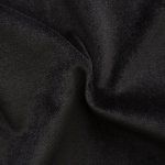 REMNANT 1-5/8yds Lush Black Velveteen Wide remnant