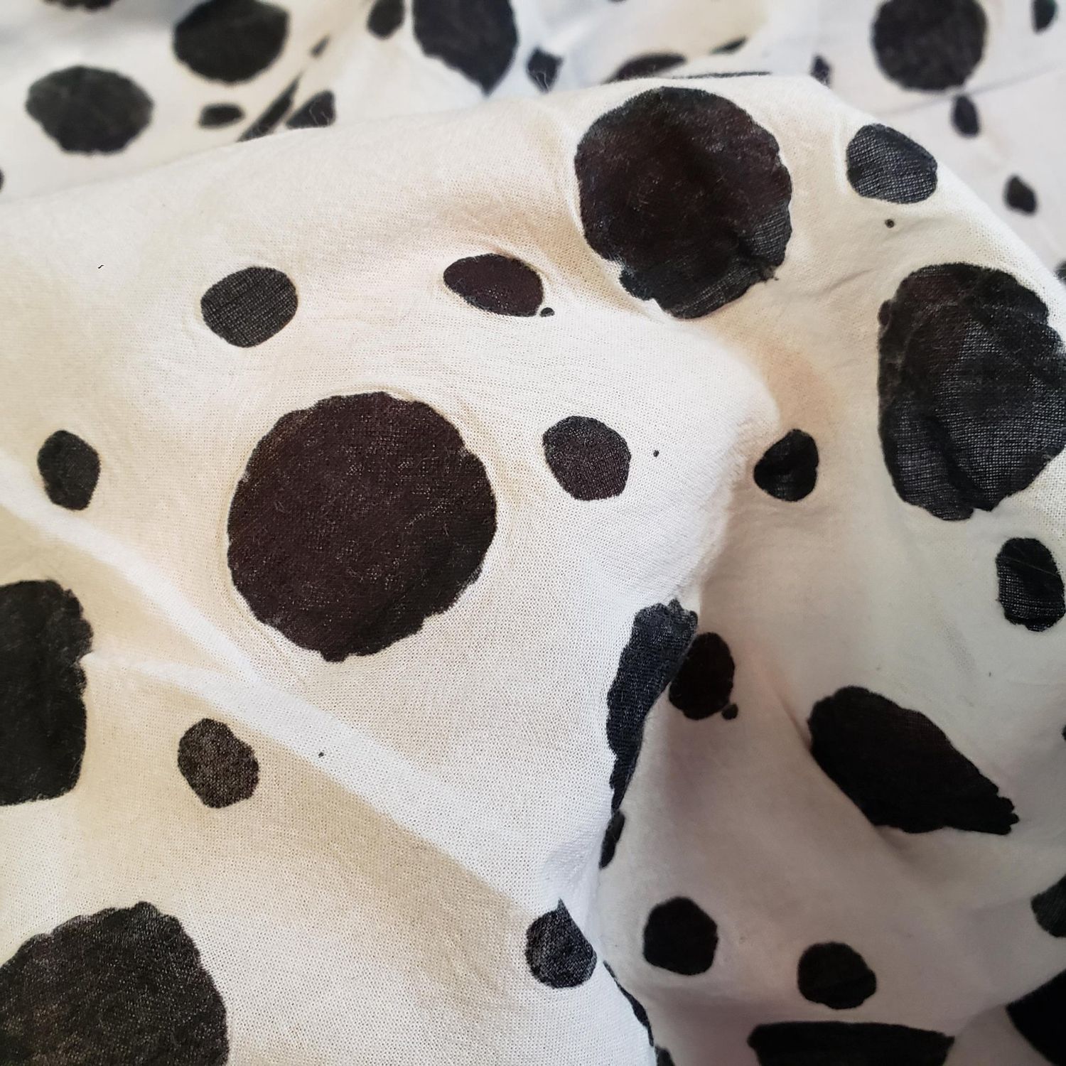 REMNANT 2 and 3/8 yard Imported Salt shrunk batik