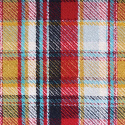 Royal Plaid Berry cotton flannel twill from Highlands Flannel by AGF