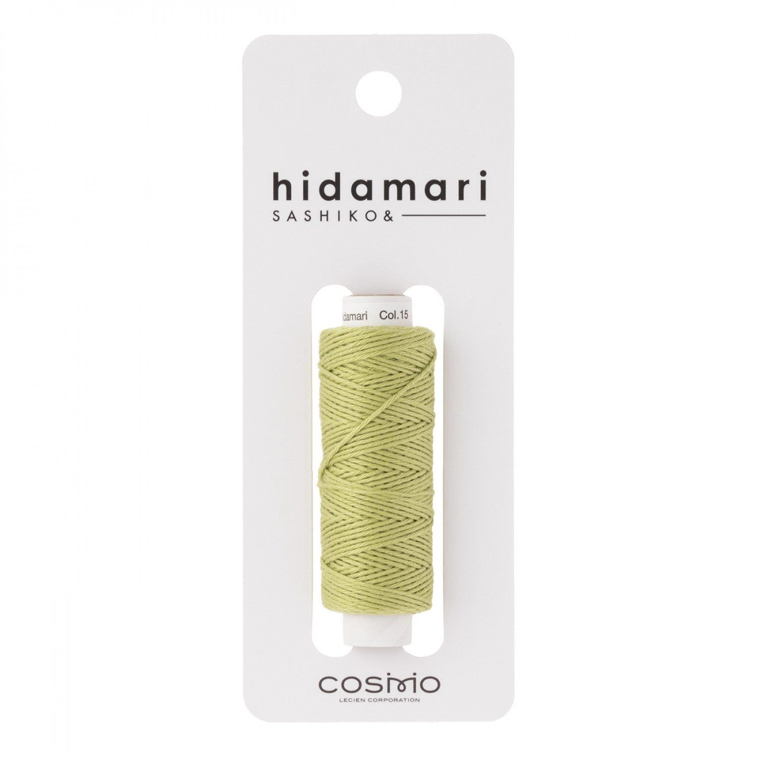 Sashiko Cosmo Hidamari Embroidery Thread - 015 Green Tea
