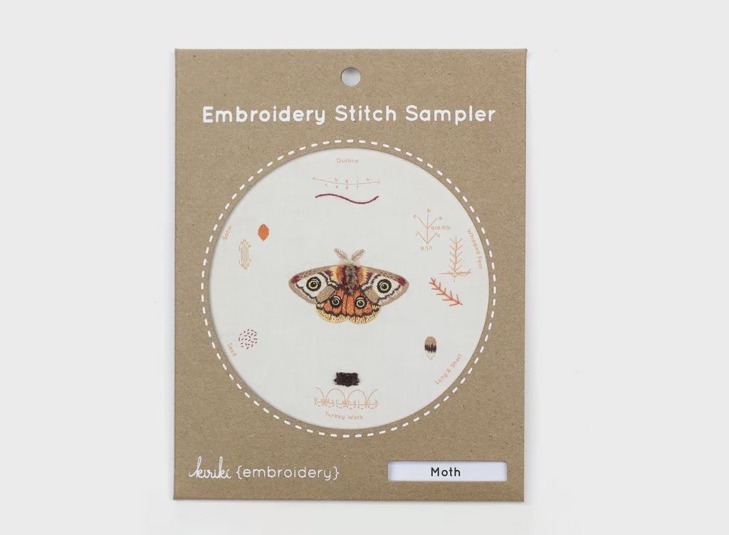 Moth Embroidery Sampler Kit - Kiriki Press