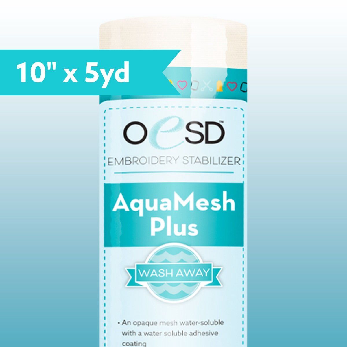 OESD AquaMesh Plus WashAway Embroidery Stabilizer
