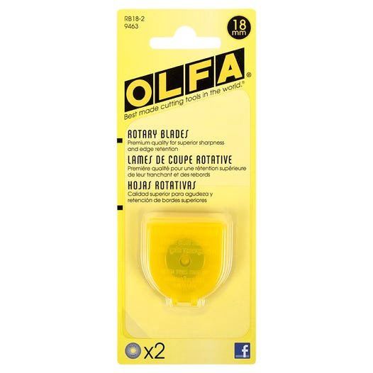 OLFA 18mm Rotary Replacement Blades - 2 pack