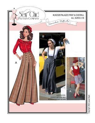 Palazzo Pant and Overalls Extended Sizes Sew Chic Patterns