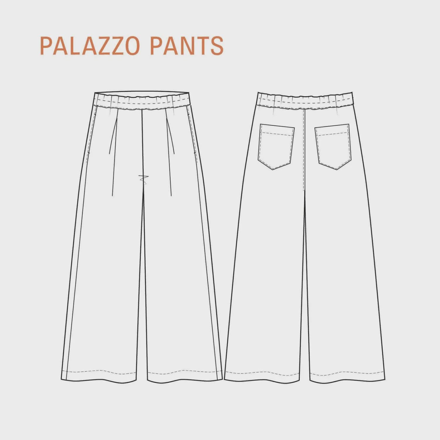 Palazzo Pants Pattern Wardrobe by Me