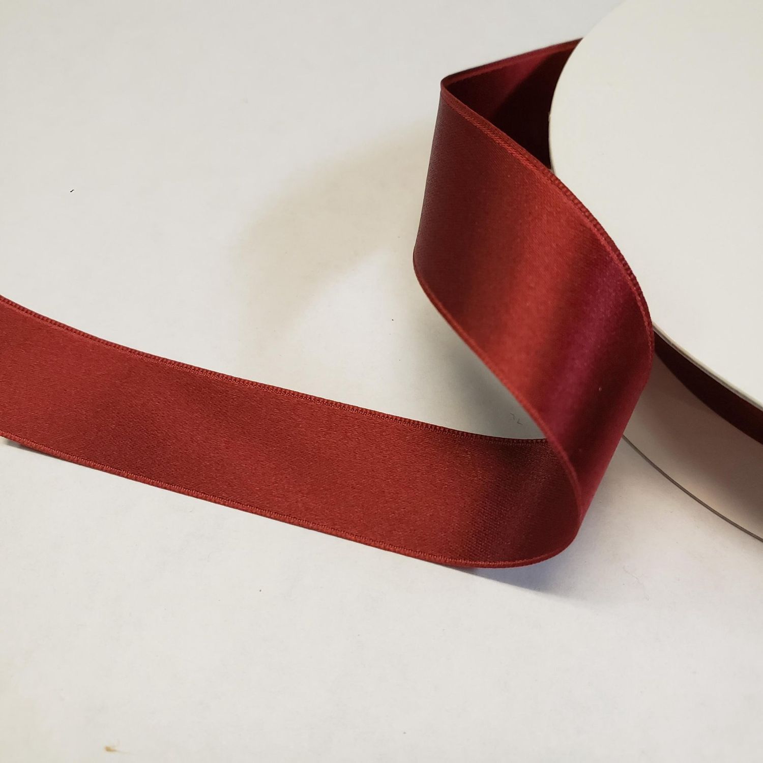 Premium Silk Satin Ribbon 18mm, Color: Wine
