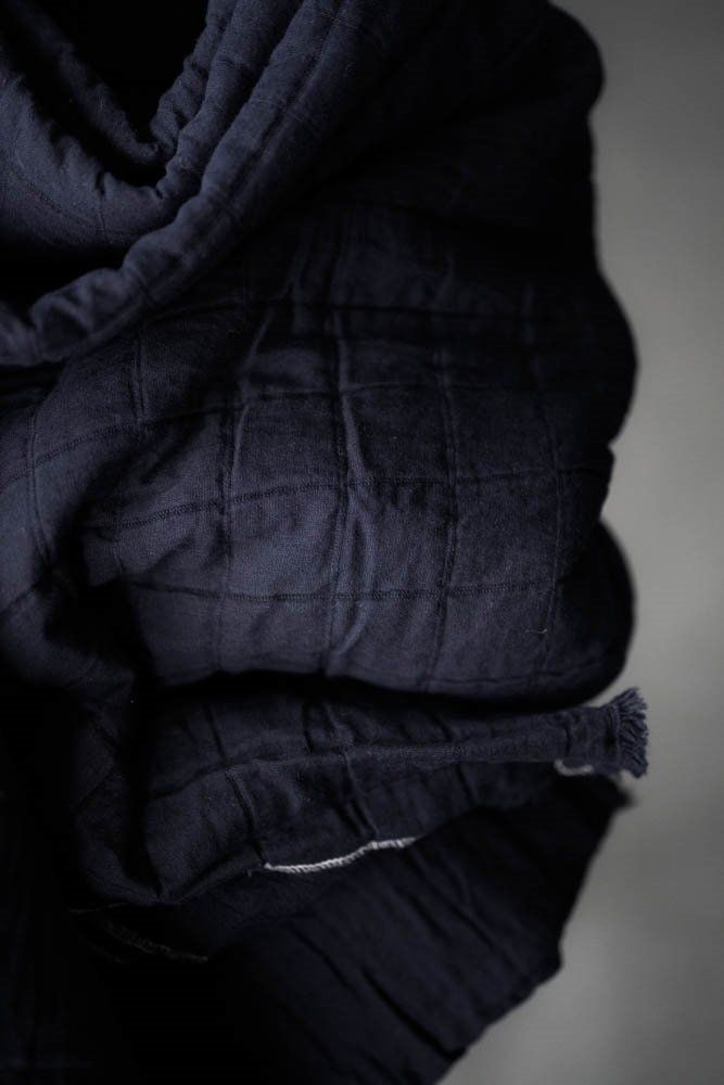 Quink Blue Jacquard Square - Merchant &amp; Mills