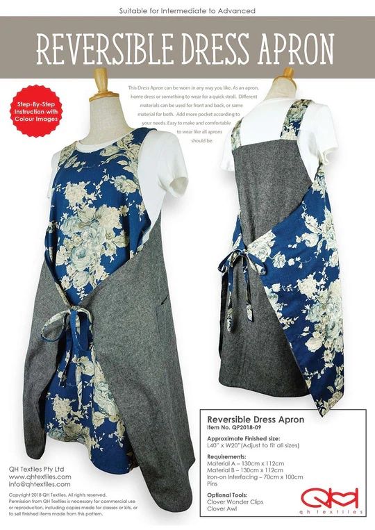 Reversible Dress Apron - Q.H. Textiles