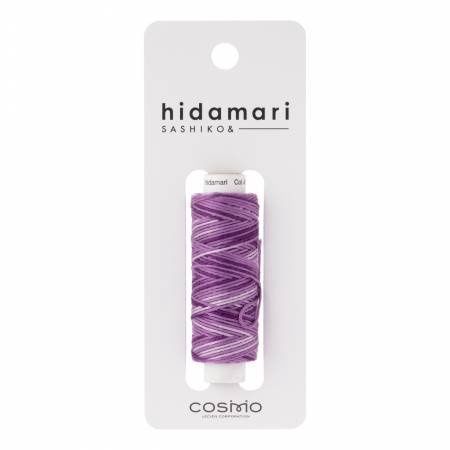Sashiko Cosmo Hidamari Embroidery Thread - 403 Blueberry Yogurt Variegated