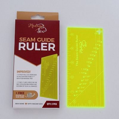 Seam Guide Ruler with Magnetic Guide Madam Sew
