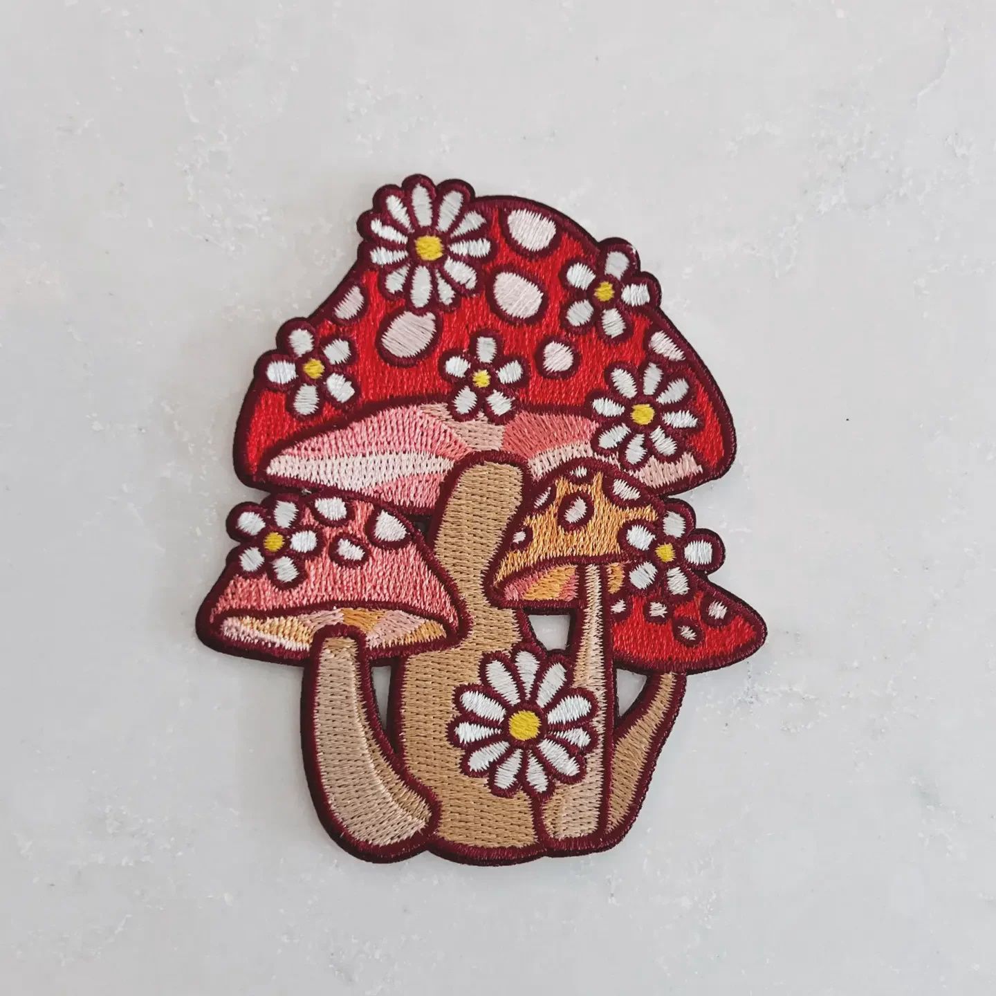 Mushroom &amp; Daisy Cluster Patch Wildflower + Co
