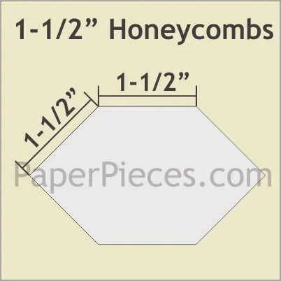 Paper Pieces 1-1/2in Honeycomb Small Pack 25 Pieces