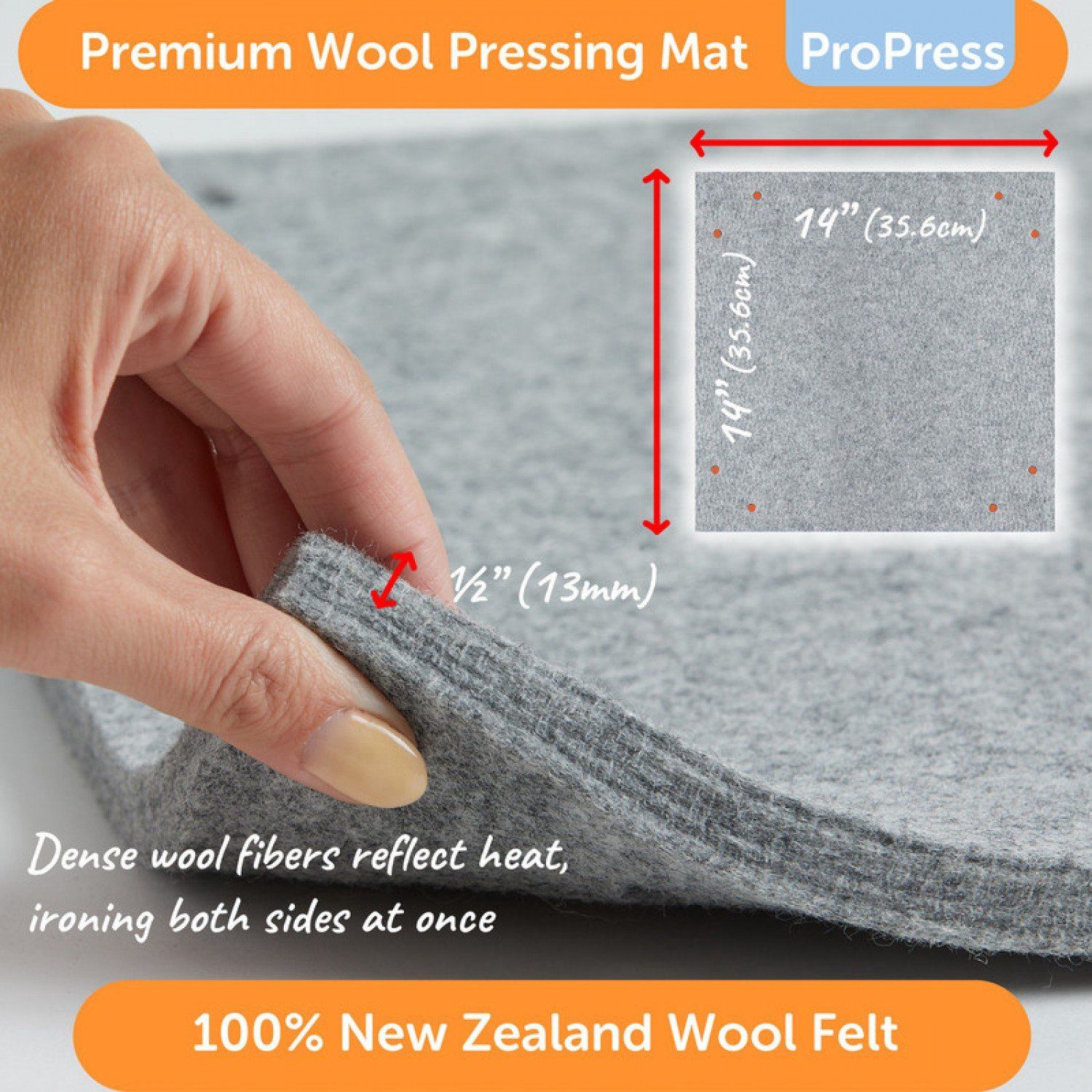 Pro-press wool mat Oliso