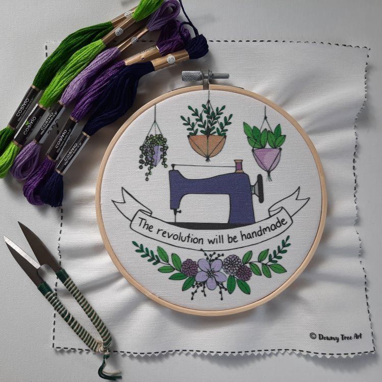 SALE! SEAMS Exclusive - 3rd Anniversary Embroidery Kit - Downy Tree Arts