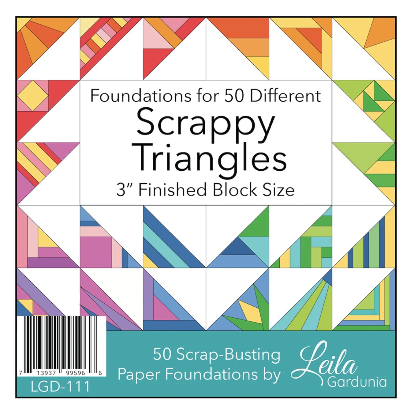 Scrappy Triangles 3" Finished Foundation Paper Piecing Pad