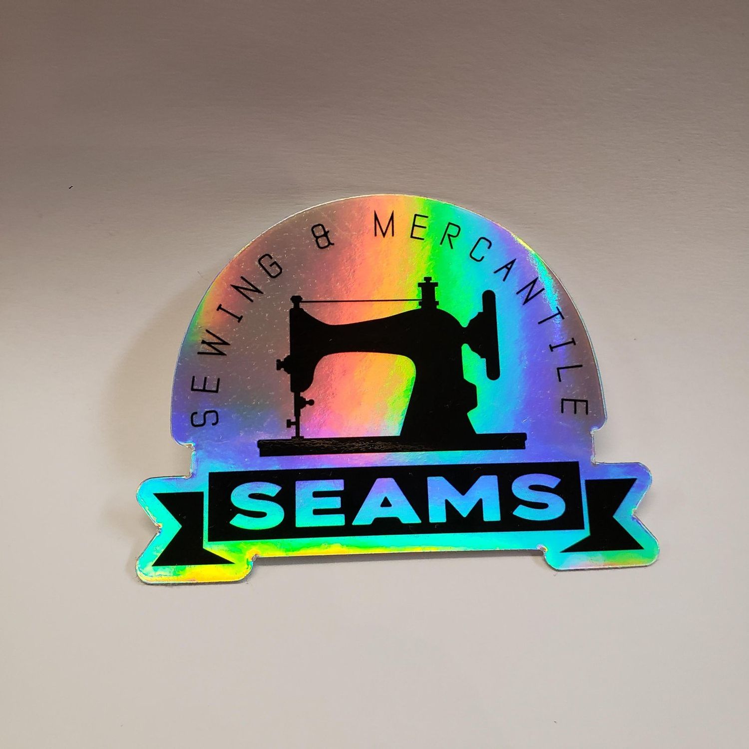 Seams Holographic Sticker