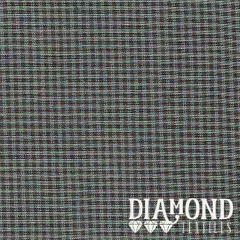 Nikko Earth Micro Gingham 4479 Blue and Brown Diamond Textiles