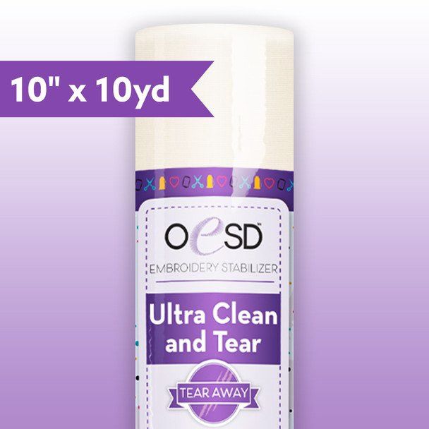 OESD Ultra Clean and Tear Assorted Sizes, Size: 10 inch  x 10 yards