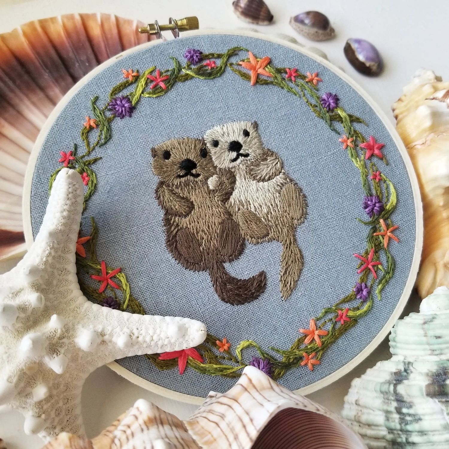 Otterly Adorable Embroidery Kit Jessica Long Embroidery