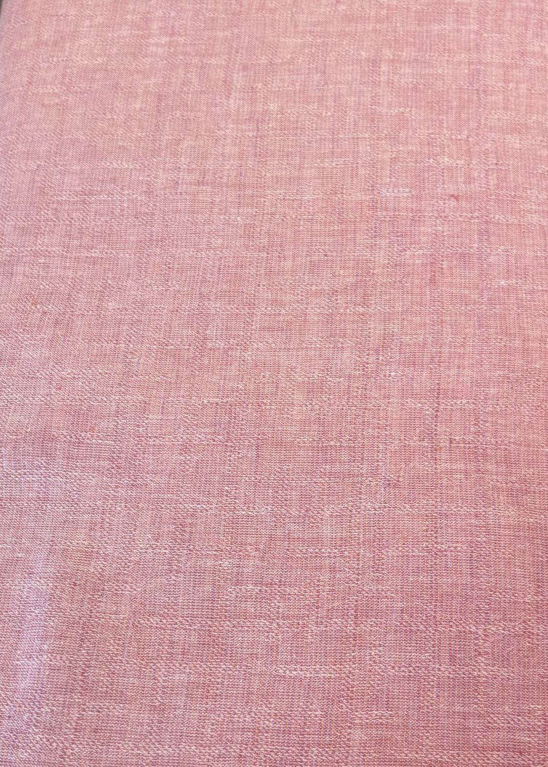 Pink Dobby Yarn Dyed Cotton Linen Asaki Japanese Import