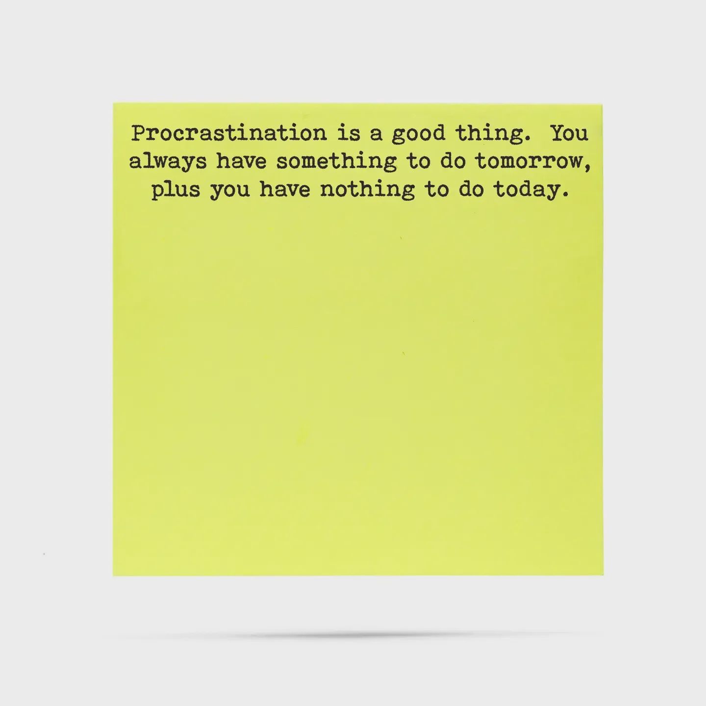 Procrastination Funny Sticky Notes
