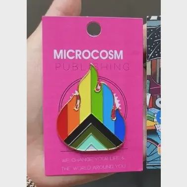 Progress Pride Flame Pin