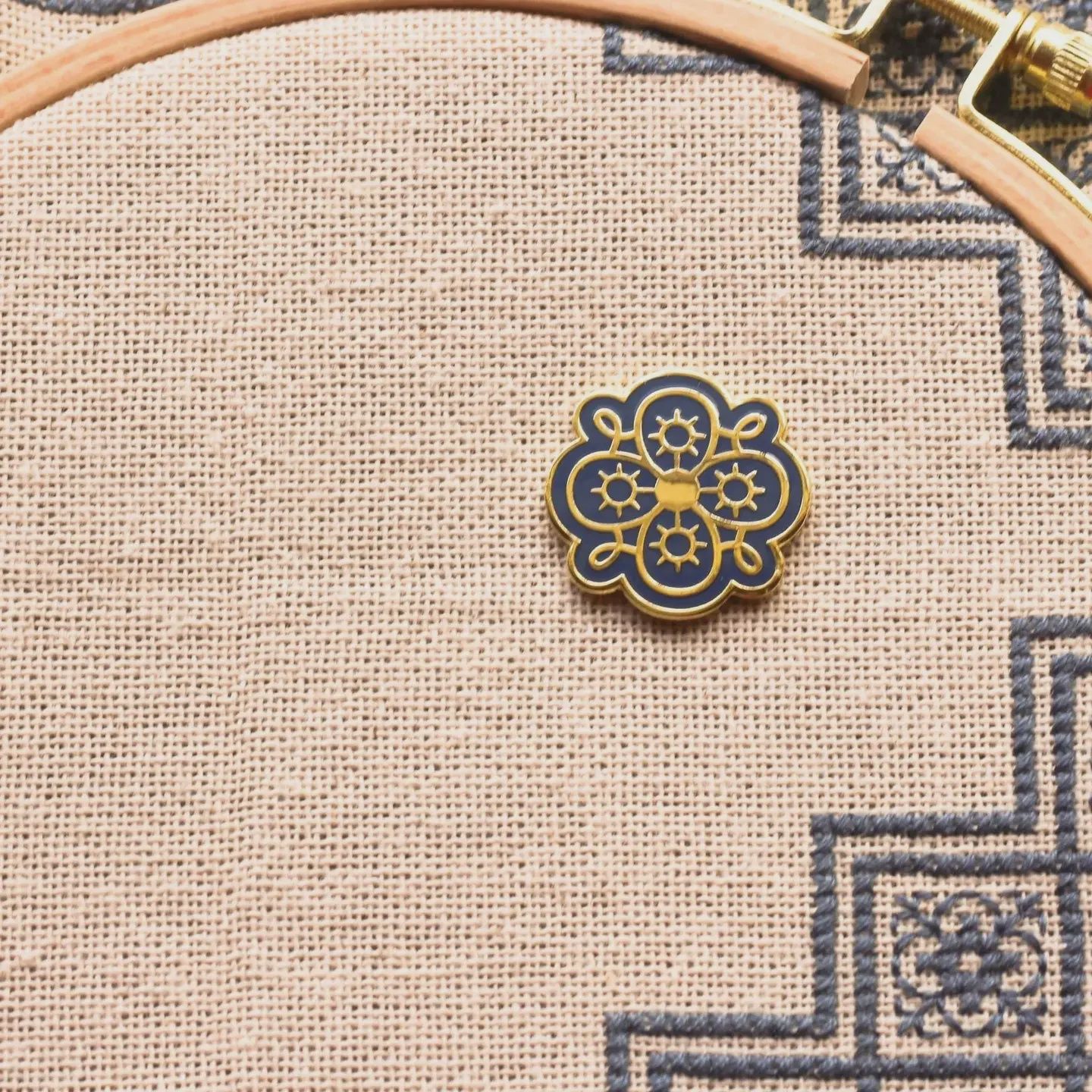Pumpkin Seed Needle Minder Avlea Folk Embroidery
