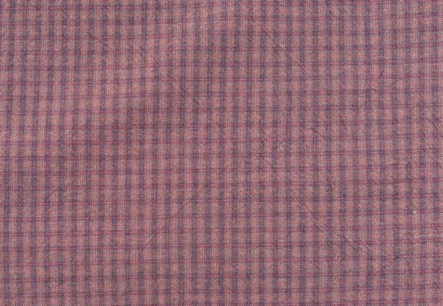REMNANT Micro Plaid Red Yarn Dyed Cotton By Hands Korea 3/4 yd Remnant
