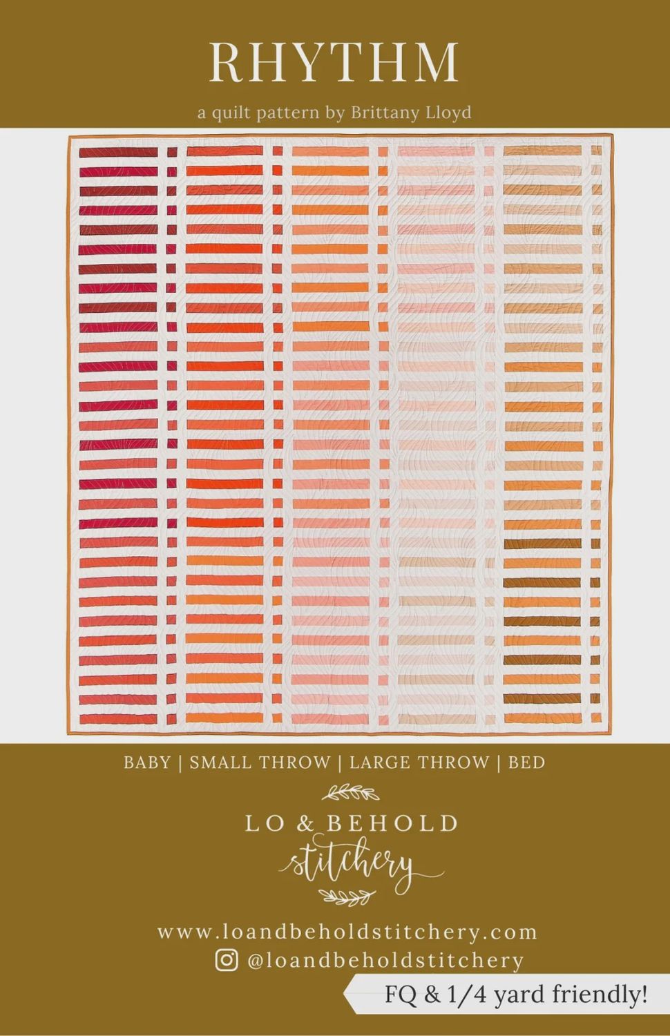 Rhythm Quilt Pattern Lo &amp; Behold Stitchery