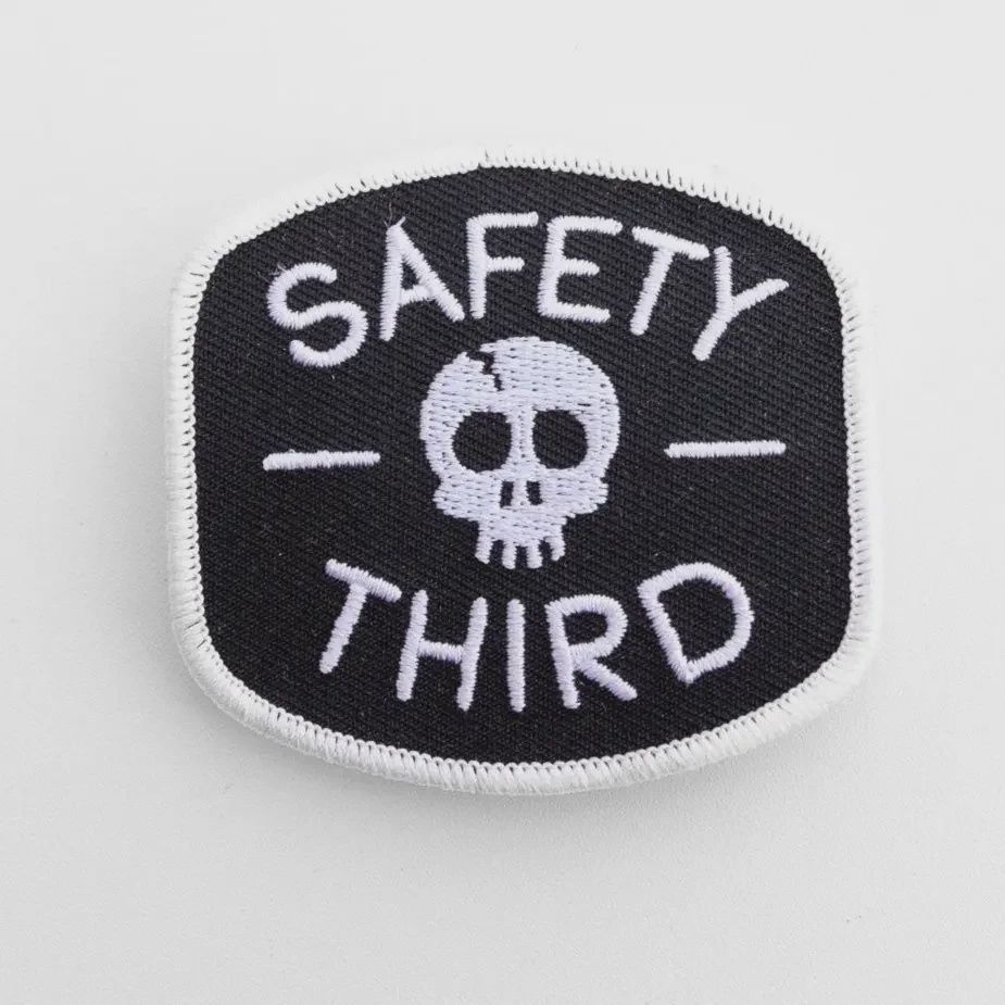 Safety Third Embroidered Patch Squatchy