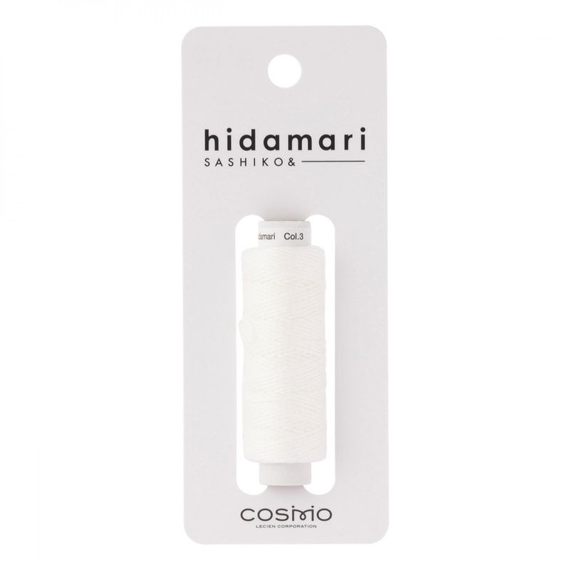 Sashiko Cosmo Hidamari Embroidery Thread - 003 Snow White