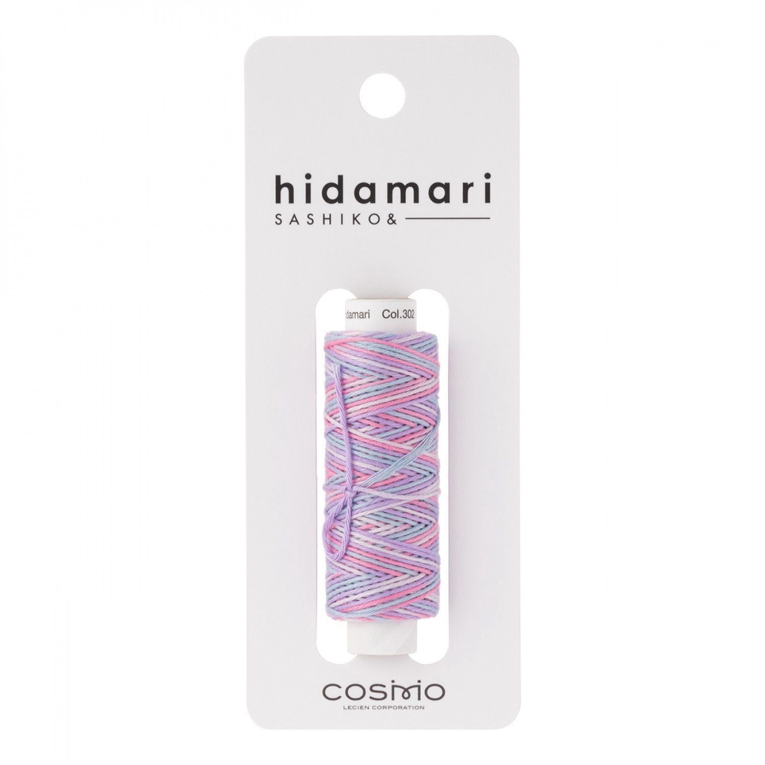 Sashiko Cosmo Hidamari Embroidery Thread - 302 Cotton Candy Variegated