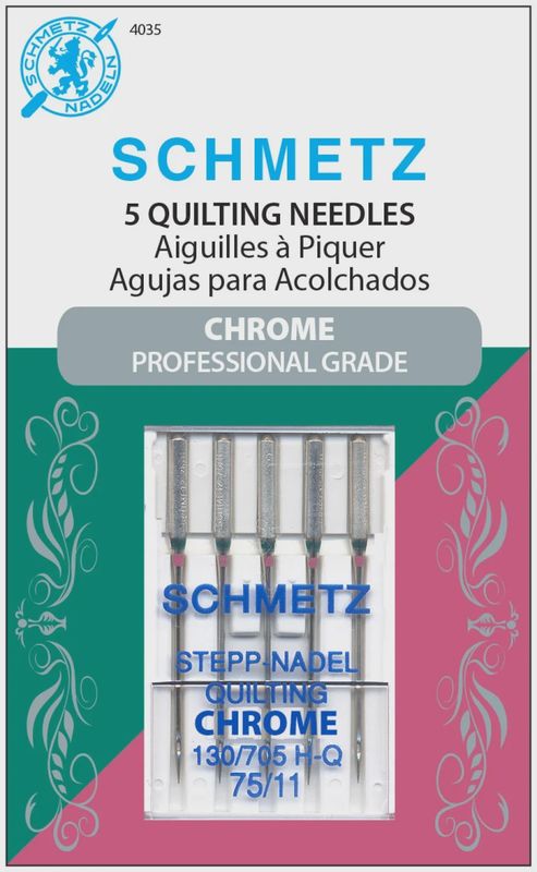 Schmetz Chrome Quilting Needles 75/11 5/pk