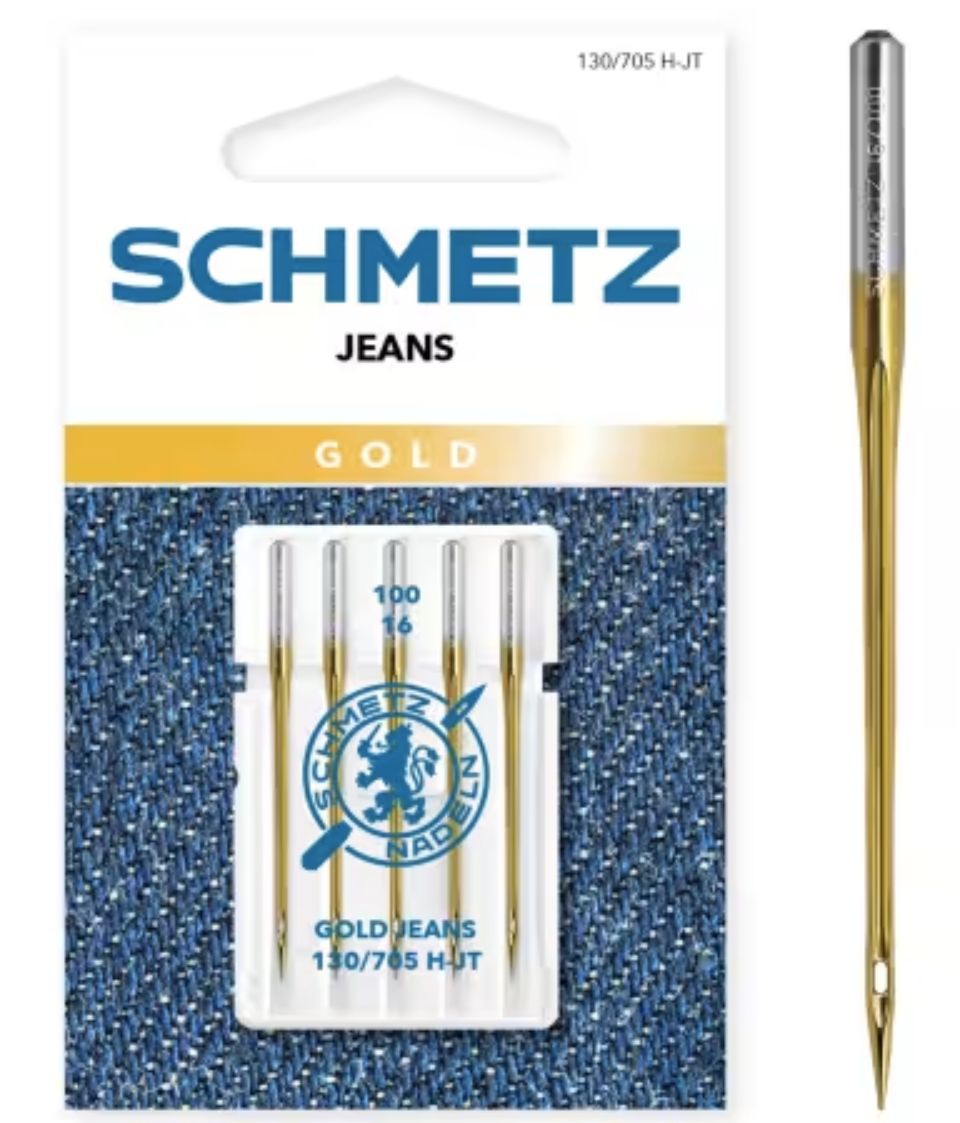 Schmetz Gold Jeans / Demin Needles Size 100/16 5 pack